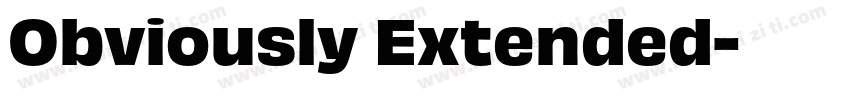 Obviously Extended字体转换
